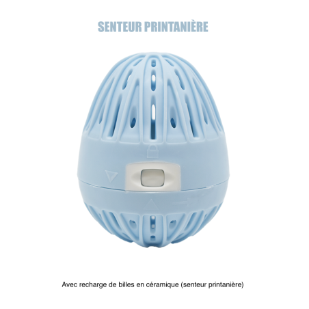 Boule de lavage machine à laver bleue recharge - senteur printanière