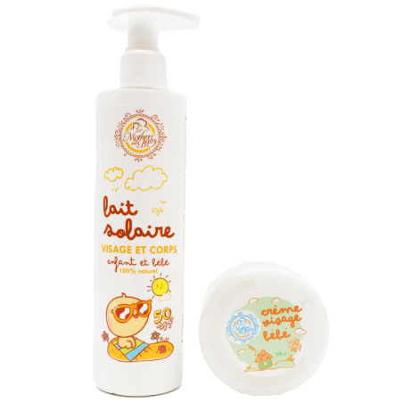 Crème solaire pour enfant et bébé SPF50 - 100ml 100% naturelle