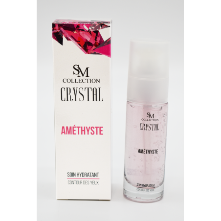 Crème pour le contour des yeux à la poudre d'améthyste 30ml 100% naturelle