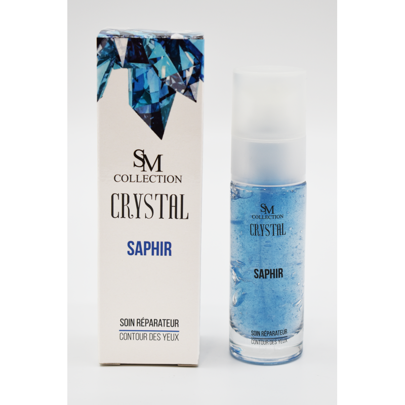 Crème pour le contour des yeux à la poudre de saphir 30ml 100% naturelle