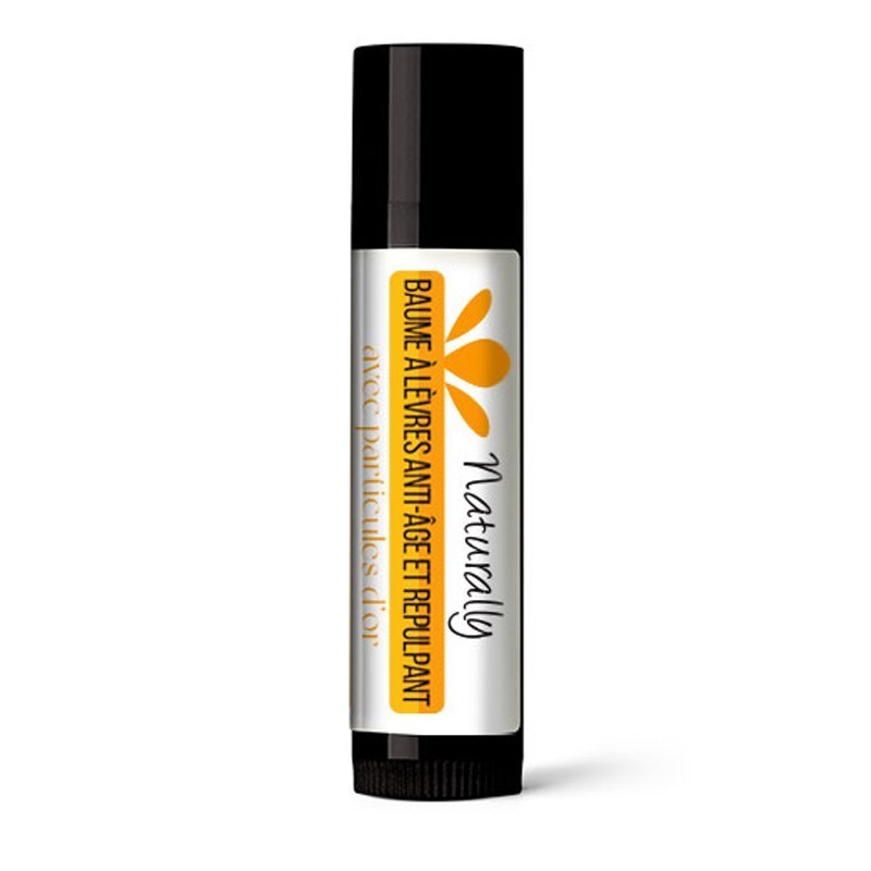 Baume à Lèvres Anti-âge et Volumateur aux particules d'or 100% naturel