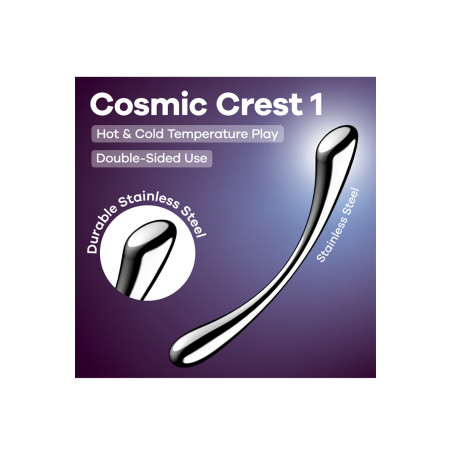 Gode en acier inoxydable Cosmic Crest 1 - Satisfyer