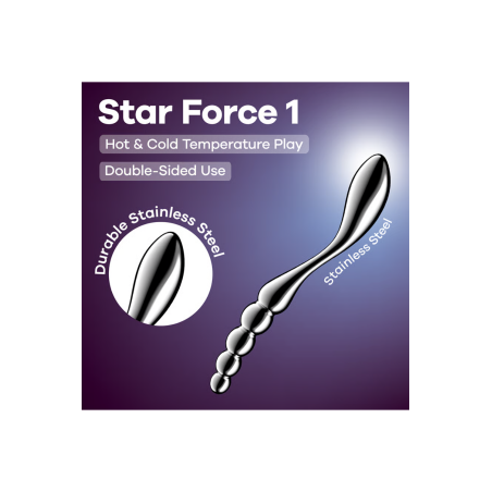 Gode en acier inoxydable Star Force 1 - Satisfyer