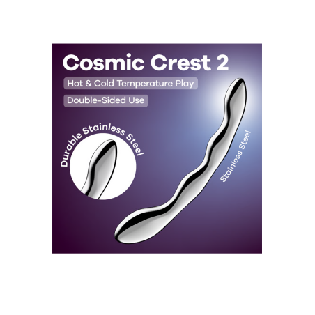 Gode en acier inoxydable Cosmic Crest 2 - Satisfyer