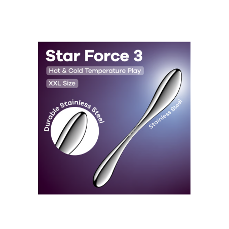 Gode en acier inoxydable Star Force 3 - Satisfyer