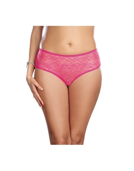 Panty taille basse, ouvert, fronces au dos