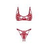 Luise Sublim ensemble ouvert 2 pièces - Rouge