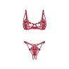 Luise Sublim ensemble ouvert 2 pièces - Rouge