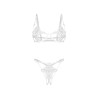 Luise Sublim ensemble ouvert 2 pièces - Blanc