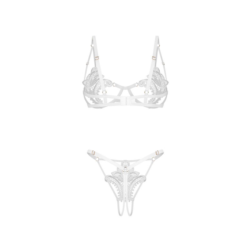 Luise Sublim ensemble ouvert 2 pièces - Blanc