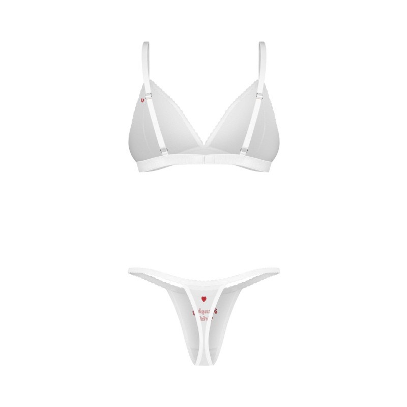 Weddya Bride ensemble de lingerie 3 pièces - Blanc