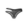 Saturis string ouvert noir