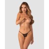 Zaliya string ouvert noir