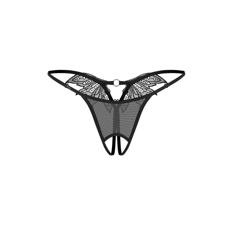 Zaliya string ouvert noir