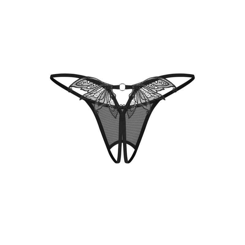 Zaliya string ouvert noir