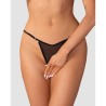 Oxaria string ouvert noir