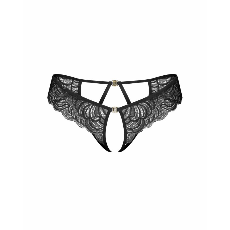 Divienne string ouvert noir