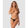 Trinise string ouvert noir
