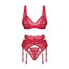 Cupide Desir ensemble 3 pièces - Rouge