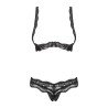 Luvae Ensemble ouvert 2 pcs  - Noir
