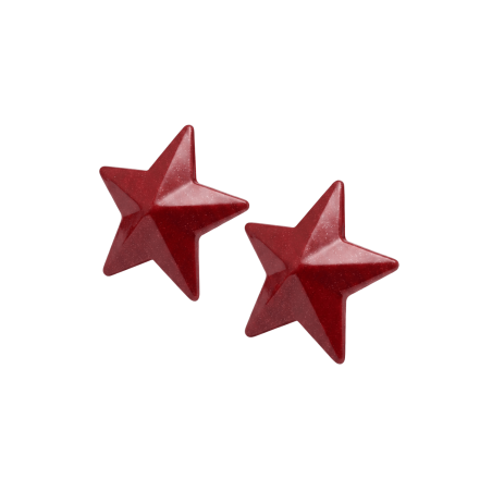 Nipple Métal rouge Cache tétons d'étoile