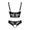 Chic Amoria ensemble ouvert - Noir