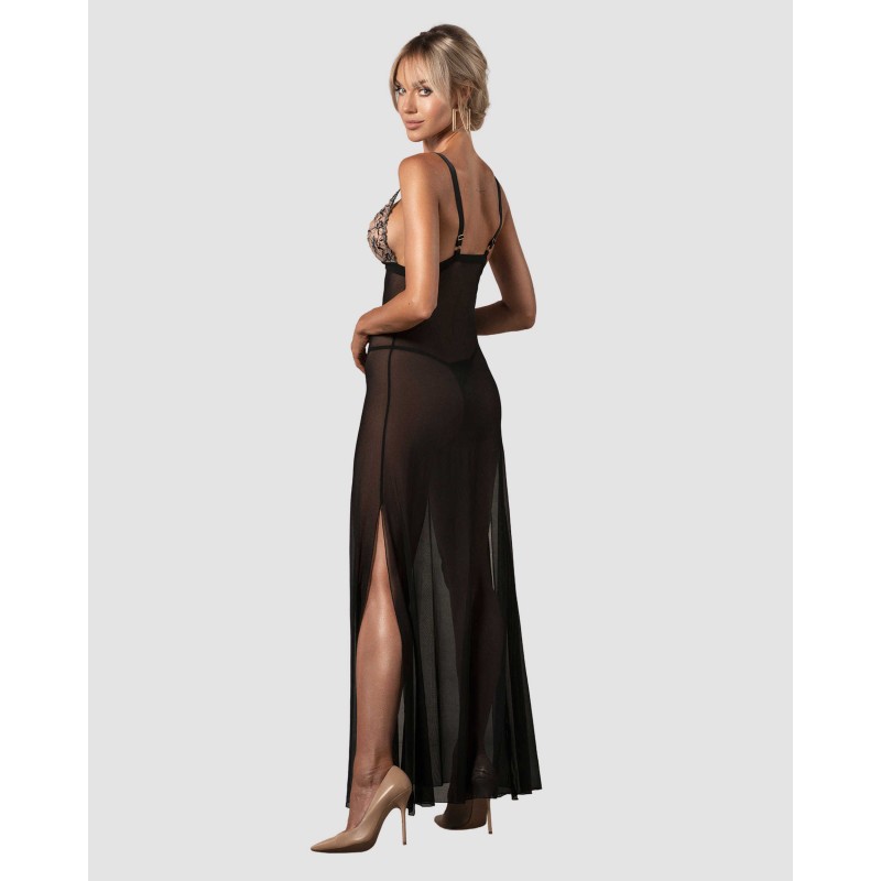 Vila blanes nuisette longue - Noire