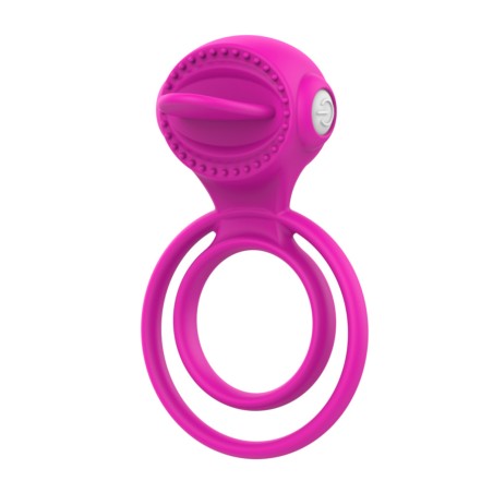 Anneau vibrant 1 seul mode de vibration très extensible rose Pocket Pleasure + 1 dosette de lubrifiant