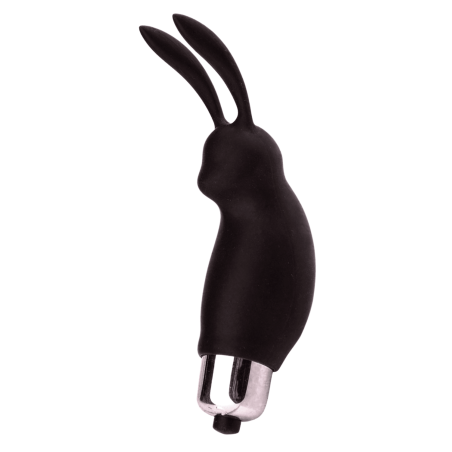 Mini Stimulateur Clitoridien Lapin Noir + 1 dosette lubrifiant — Pocket Pleasure