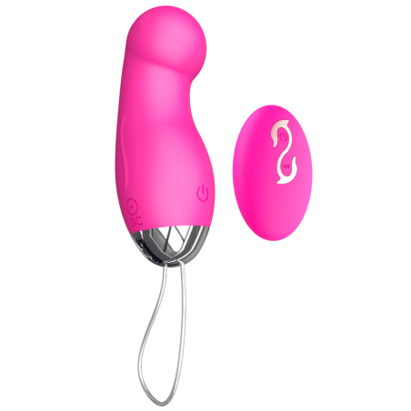 Œuf Vibrant Télécommandé 10 Modes Rose + 1 dosette de lubrifiant — Pocket Pleasure