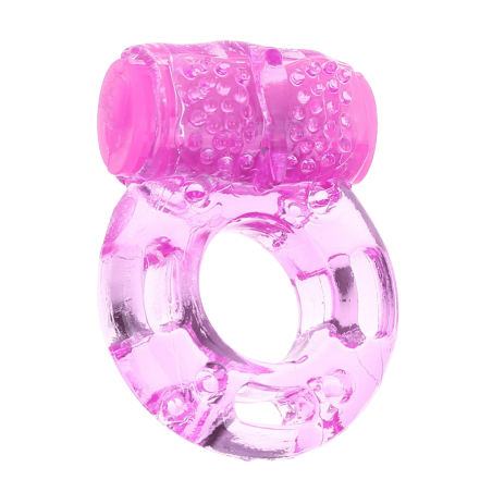 Anneau Pénien Vibrant Jelly Rose + 1 dosette de lubrifiant — Pocket Pleasure