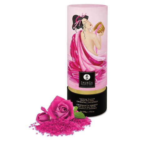 Sel de la mer morte aromatisé et moussant Aphrodisia  500 gr Shunga