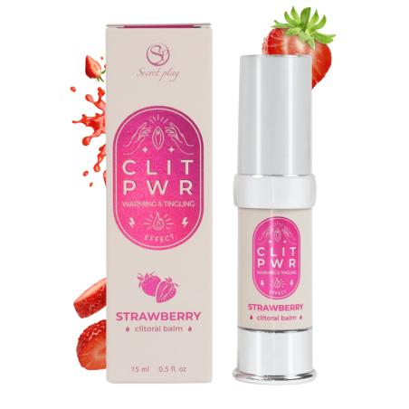 Baume stimulant chauffant pour clitoris Fraise 15ml