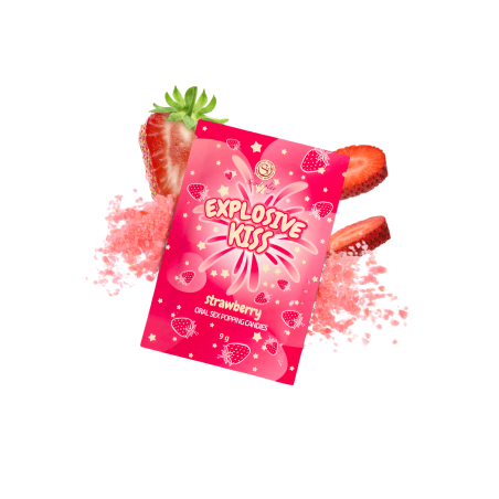 Bonbons pétillants à la fraise spécial sexe oral