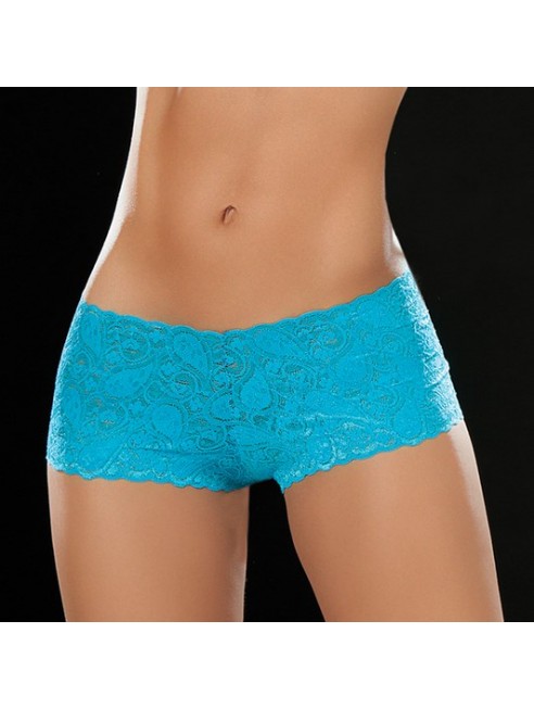 Boyshort dentelle 90 Turquoise