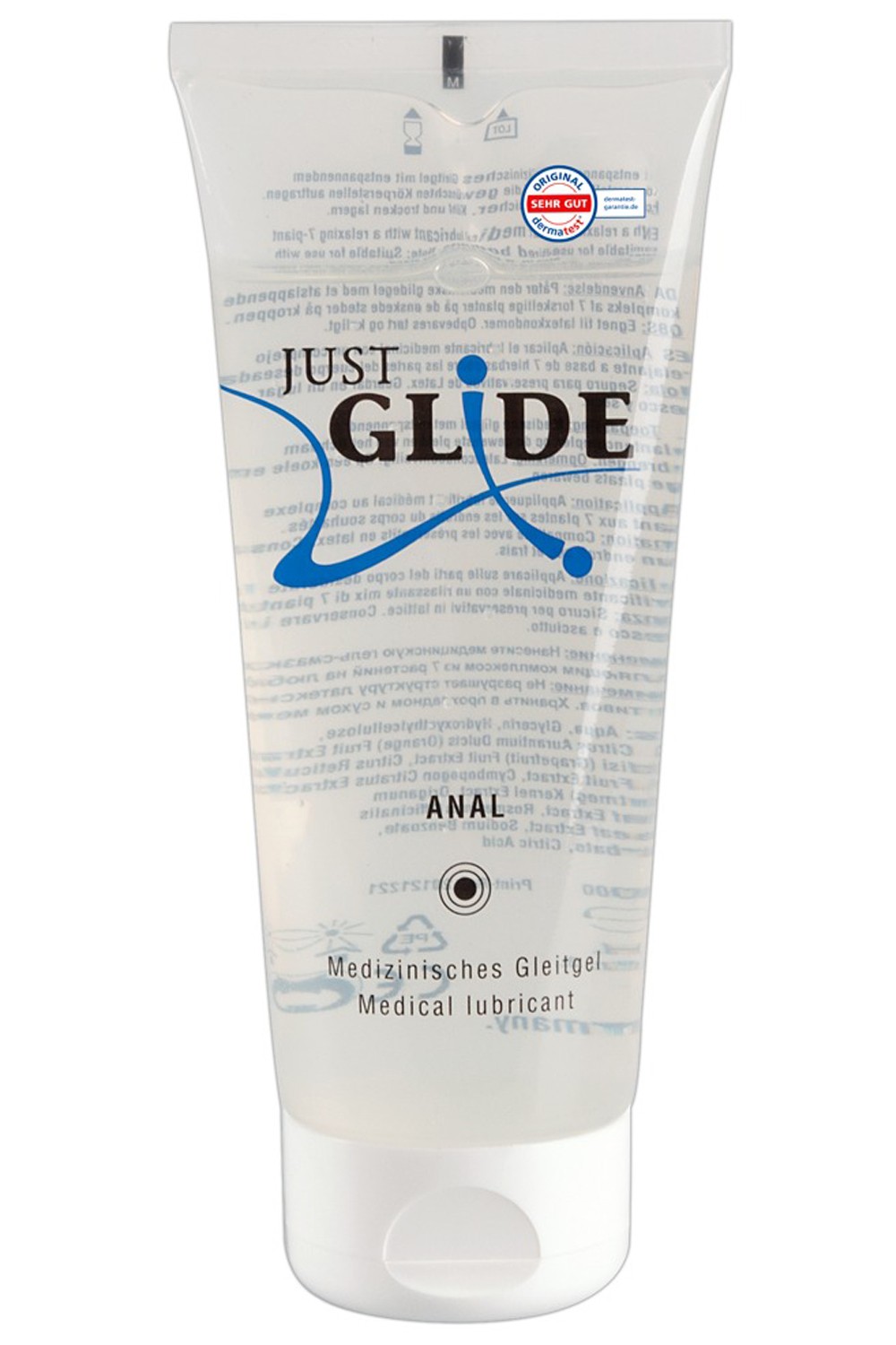 Lubrifiant anal végétalien 200ml — Just Glide & Play, sélection SENVÉLYA