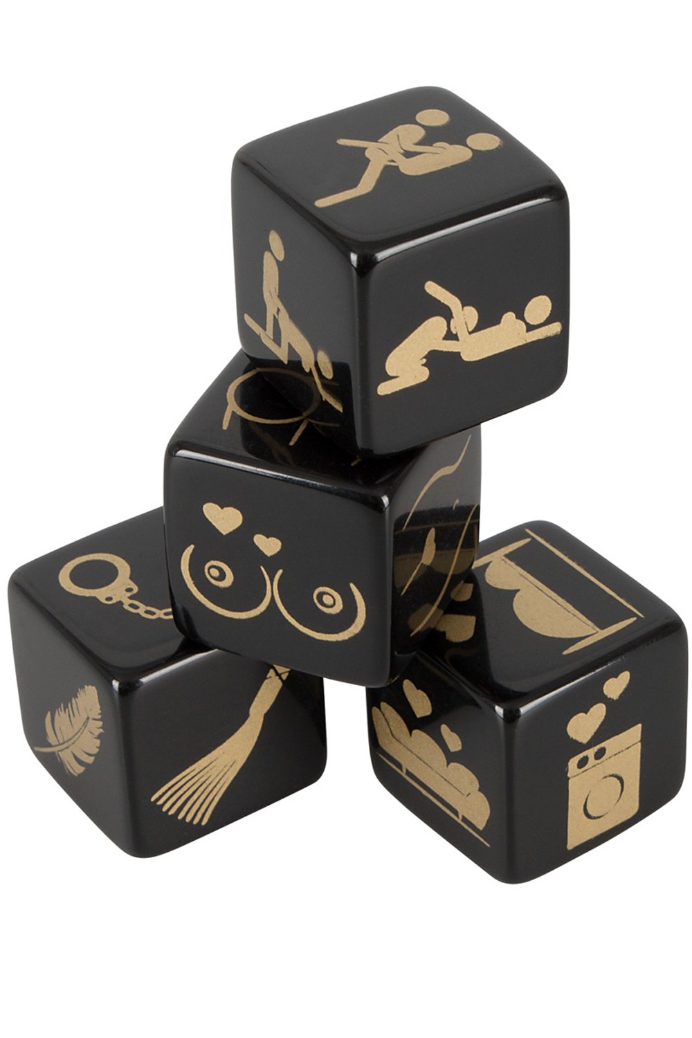 Jeu sexy de 4 dés avec missions — ORION, sélection SENVÉLYA