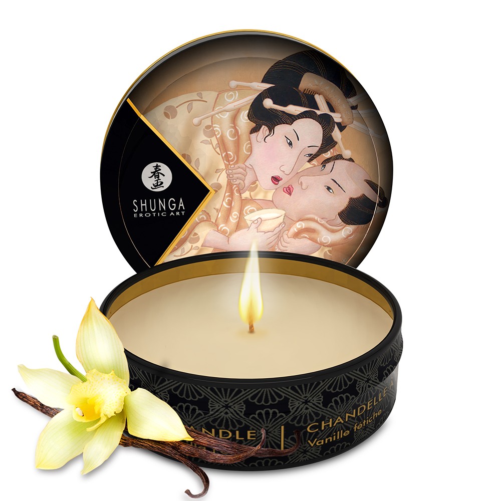 Mini bougie de massage vanille 30ml — Shunga, sélection SENVÉLYA
