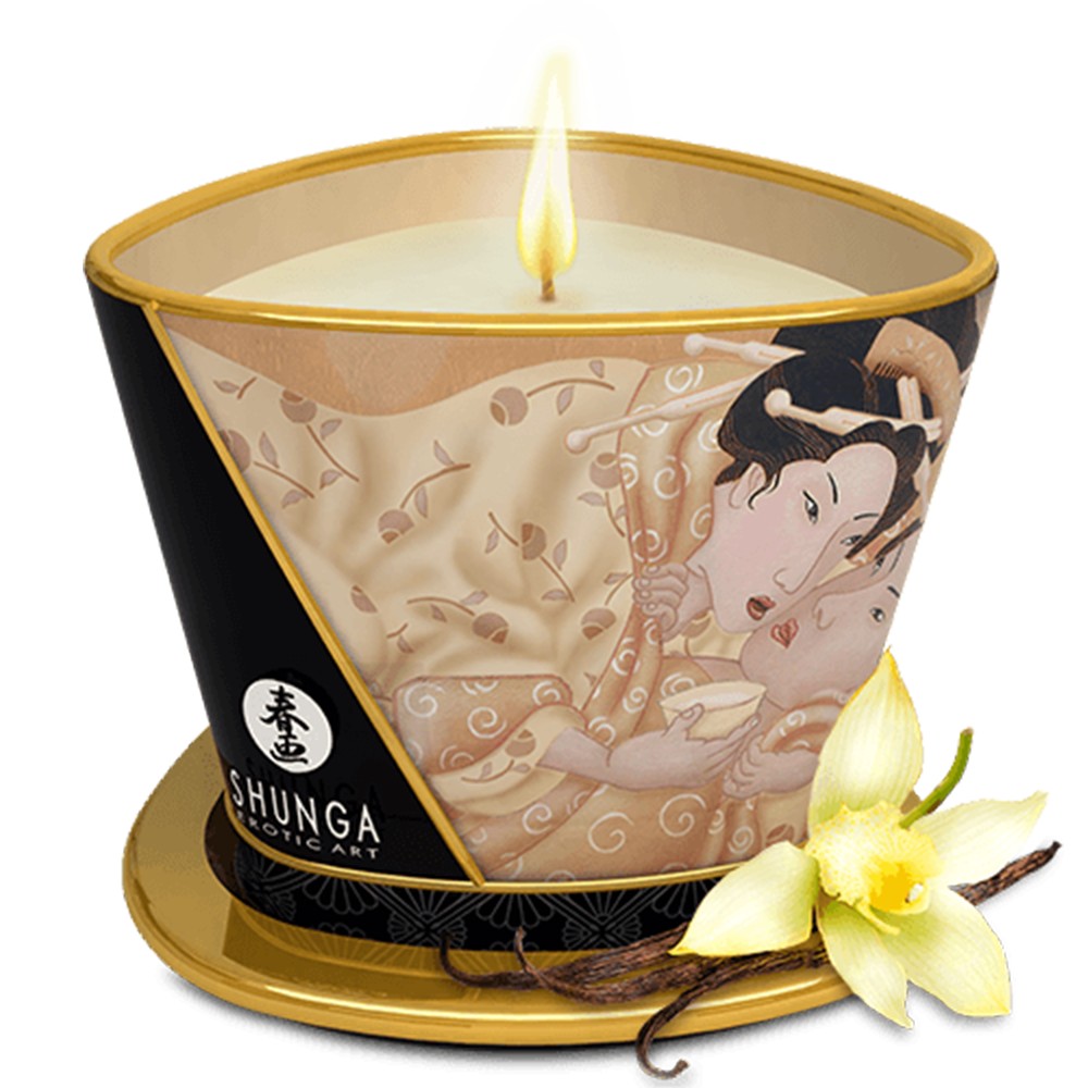 Bougie de massage vanille 170ml — Shunga, sélection SENVÉLYA