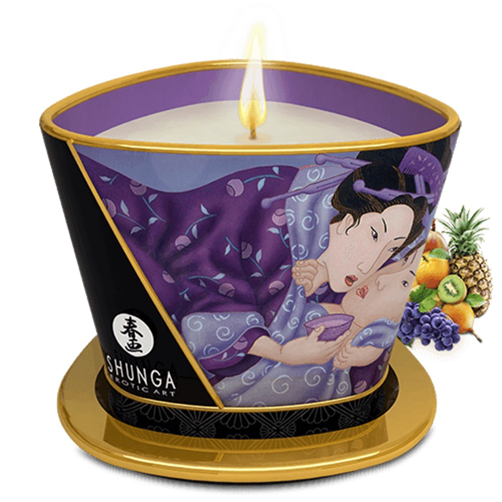 Bougie de massage fruits exotiques 170ml — Shunga, sélection SENVÉLYA