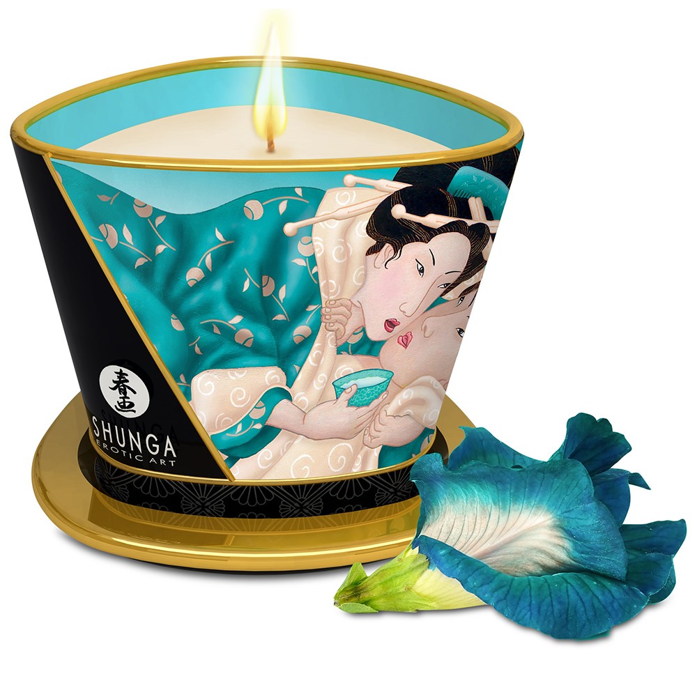 Bougie de massage fleurs des iles 170ml — Shunga, sélection SENVÉLYA
