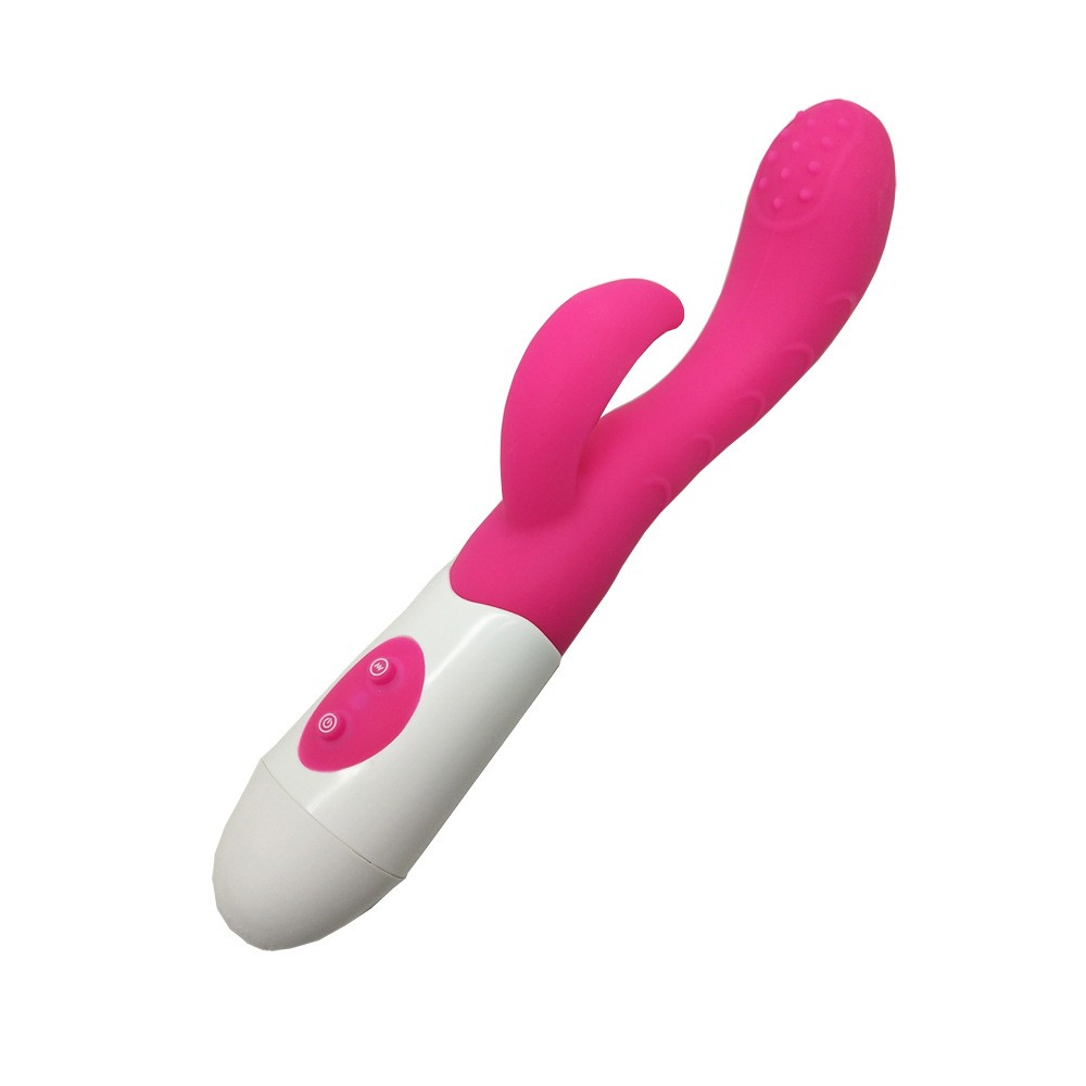 Vibromasseur Rabbit Rose avec picot de stimulation — Plaisir Emoi, sélection SENVÉLYA
