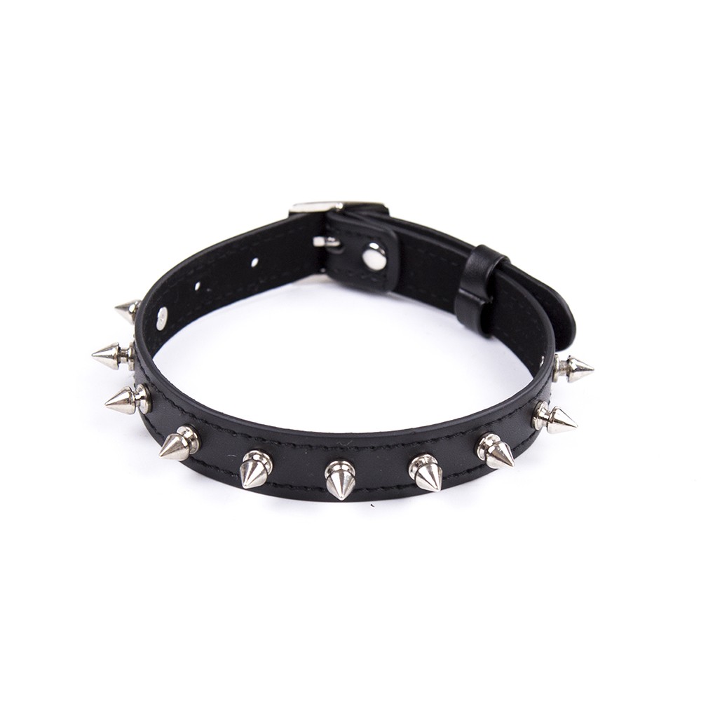 Collier réglable avec rivets en métal — Dreamy Fetish, sélection SENVÉLYA