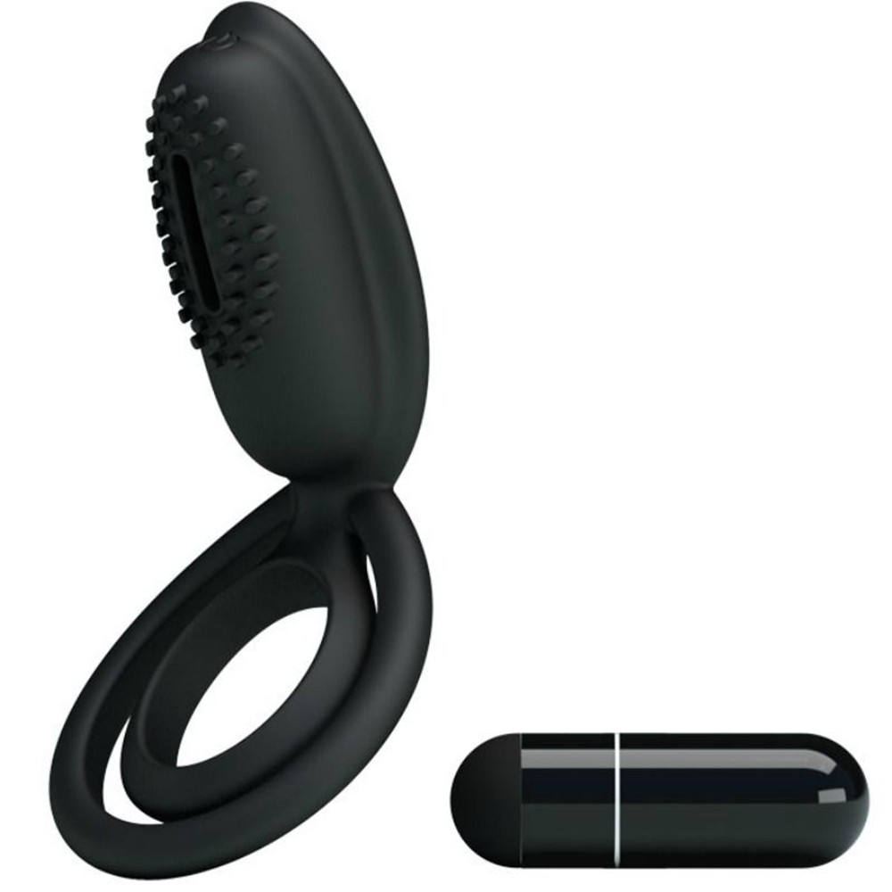 Cockring vibrant en silicone avec stimulateur clitoridien Esther — Pretty Love, sélection SENVÉLYA
