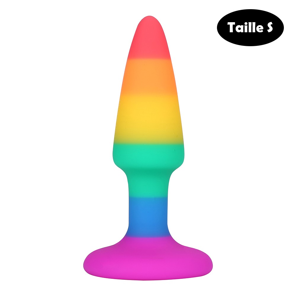 Plug anal multicouleur taille S — Plaisir Emoi, sélection SENVÉLYA
