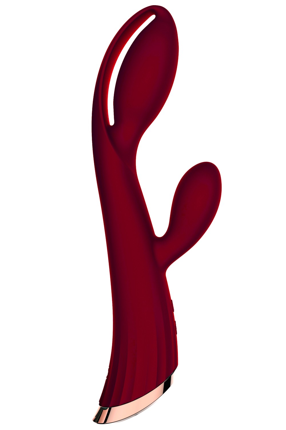 Vibromasseur rouge avec stimulateur de clitoris LRIS USB — Plaisir Emoi, sélection SENVÉLYA