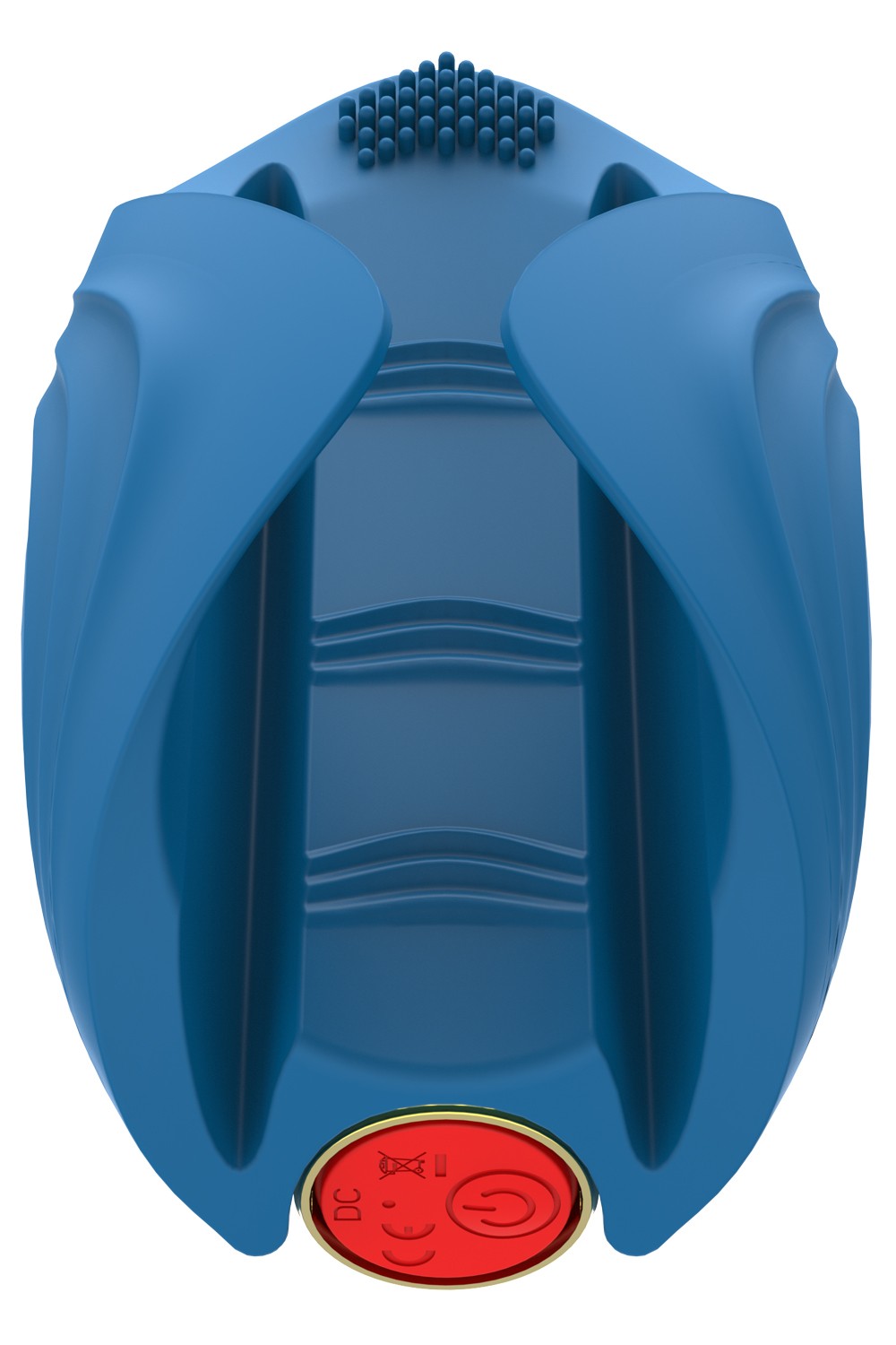 Masturbateur vibrant bleu en silicone, USB MILO — NV TOYS, sélection SENVÉLYA