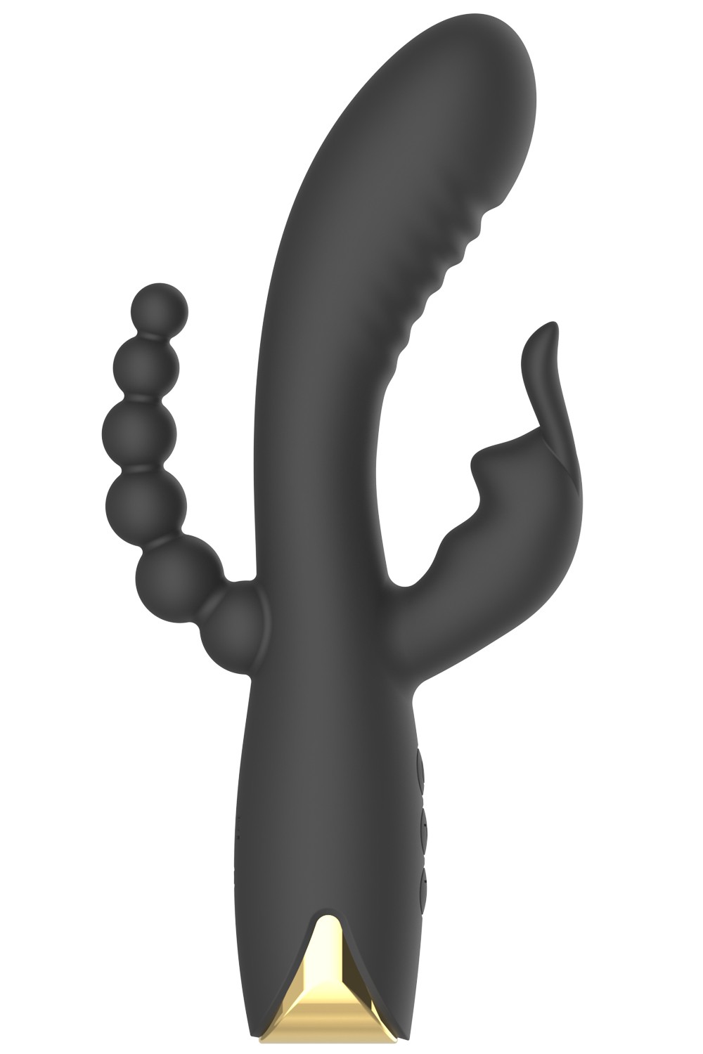 Vibromasseur triple stimulation très puissant noir USB — NV TOYS, sélection SENVÉLYA