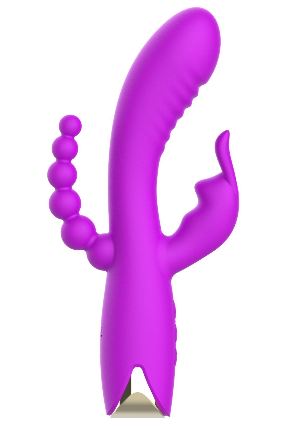 Vibromasseur triple stimulation très puissant violet USB — NV TOYS, sélection SENVÉLYA