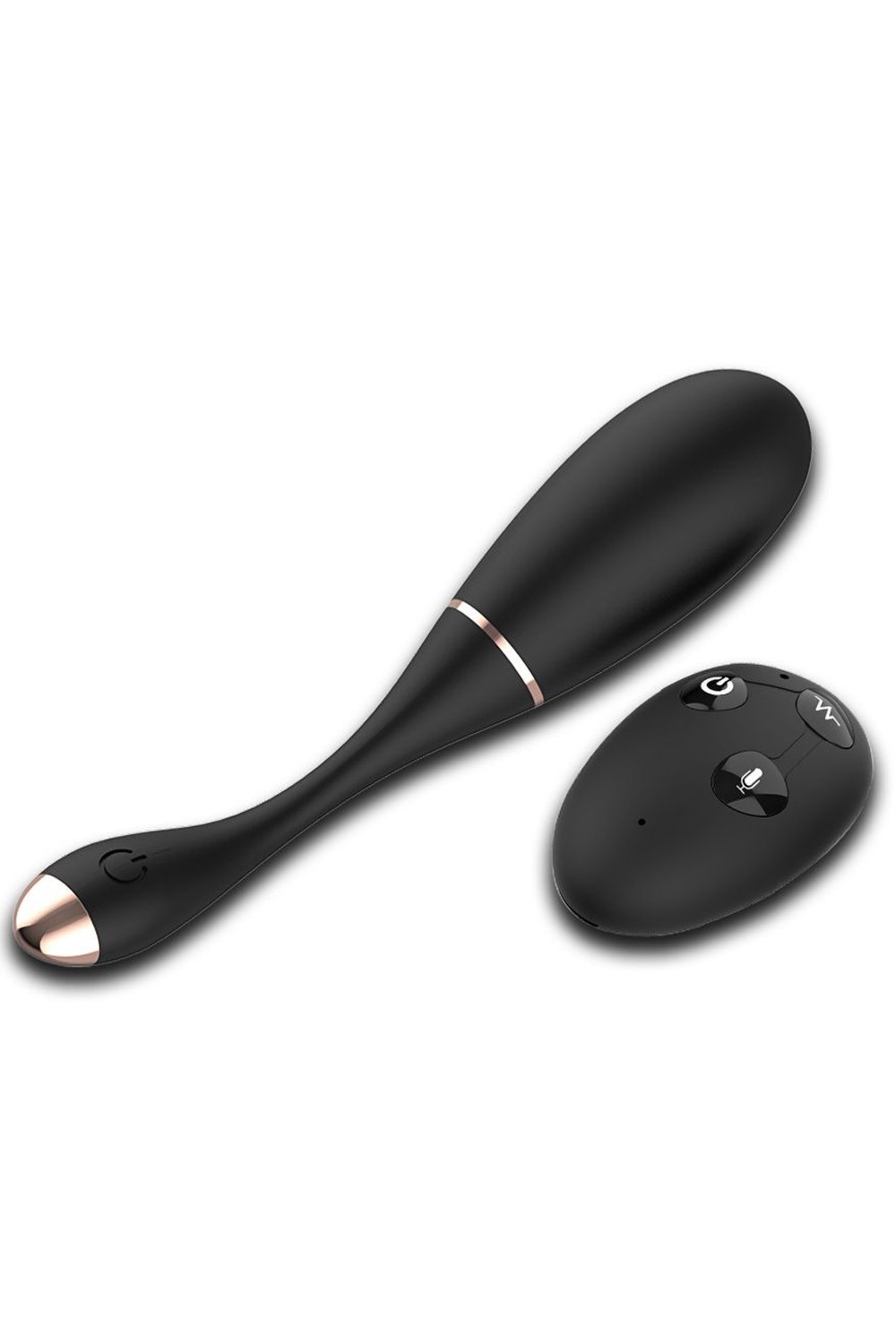 Œuf vibrant télécommandé USB noir avec option commande vocale LOLA-S — NV TOYS, sélection SENVÉLYA